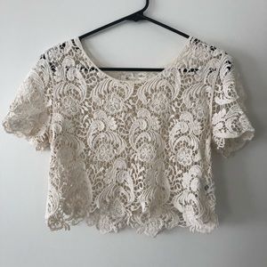 Forever 21 lace crop top
